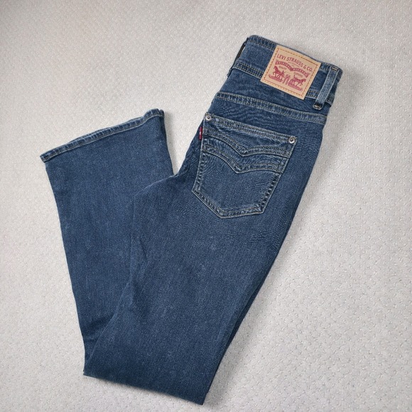 Levi's 726 High Rise Flare Jeans Womens 26x30 Stretch Bell Bottom Medium Wash - Picture 1 of 14